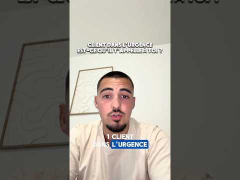 Un client dans l’urgence t’appelles toi ou ton concurrent ?