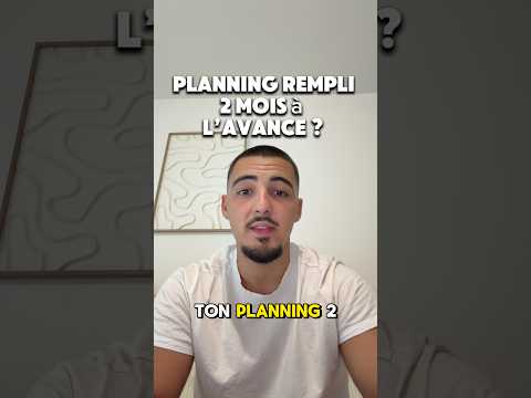 Et si ton planning était rempli 2 mois à l’avance ?👀