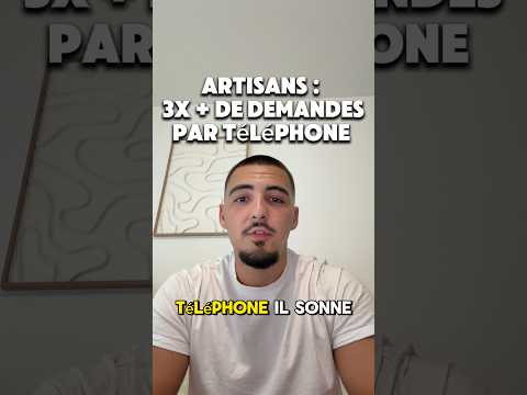 Les artisans : votre téléphone peut sonner 3 fois + #btp #couverture #artisans #couvreur #elagage